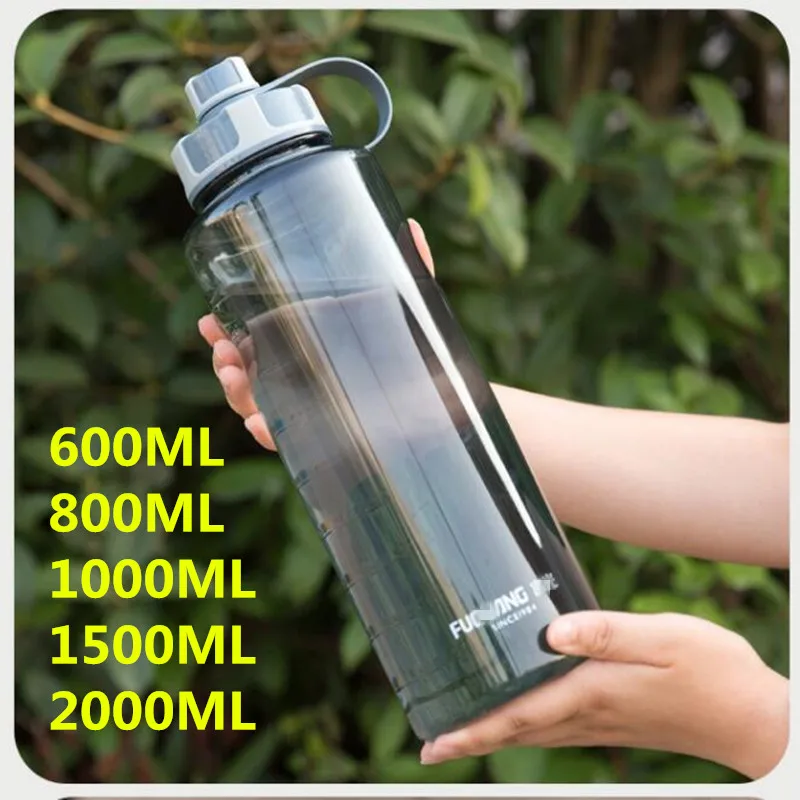Пластиковые бутылки для воды большой емкости 600/800/1000/1500/2000 мл переносная