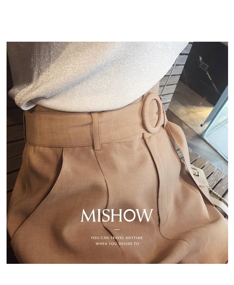 Mishow Женские шотры с поясом MX18B2445