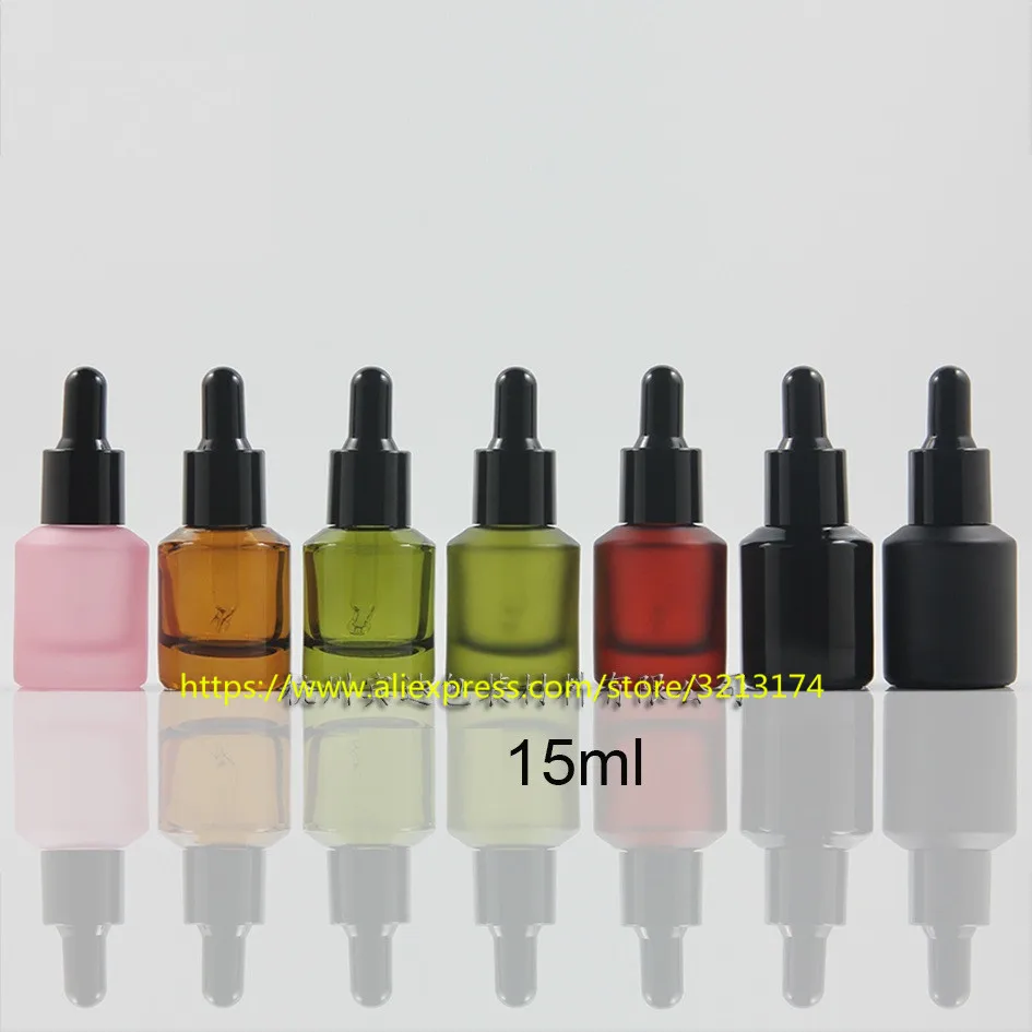 Wholesale 15ml Colorful glass Glass Dropper Bottle Essential Oil Skin Care Packing Cosmetic Perfume Container | Красота и здоровье