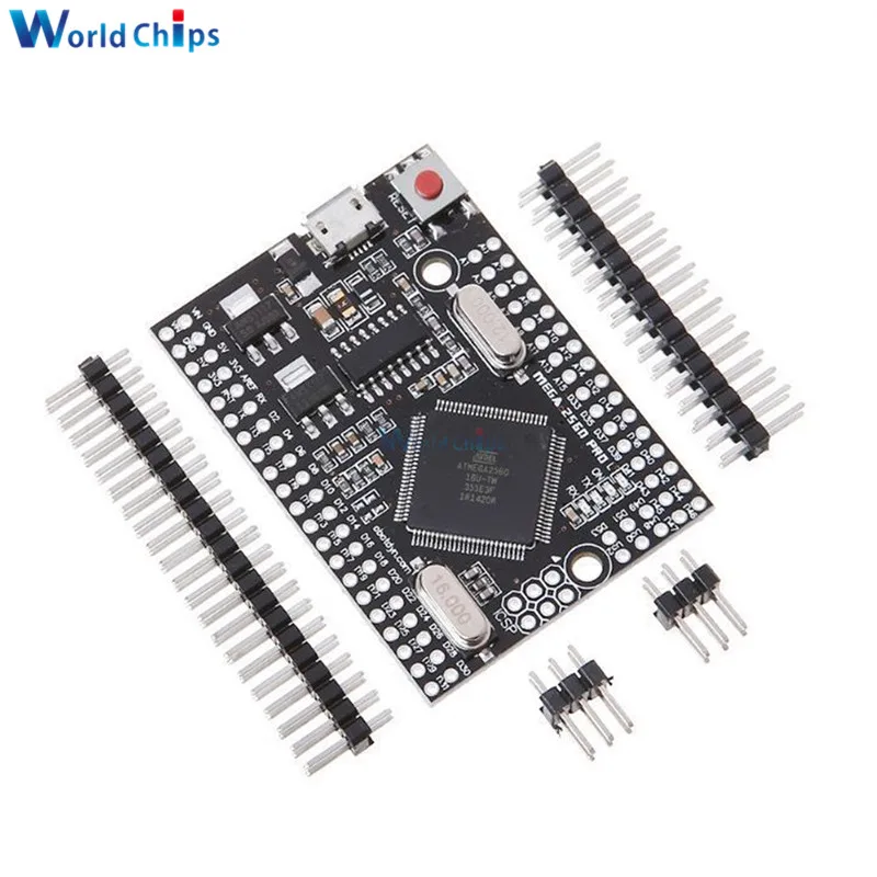 Встроенный чип MEGA 2560 PRO CH340G/Φ с штыревыми разъемами совместимый Arduino Mega2560 модуль