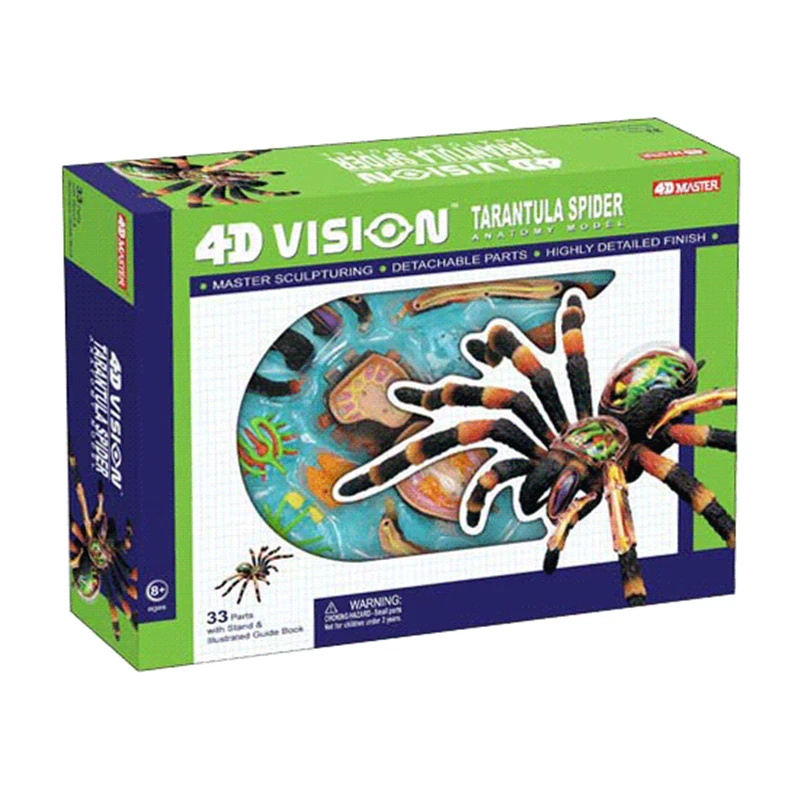 Модные развивающие дизайнерские игрушки 4D животные Баги насекомые мастер
