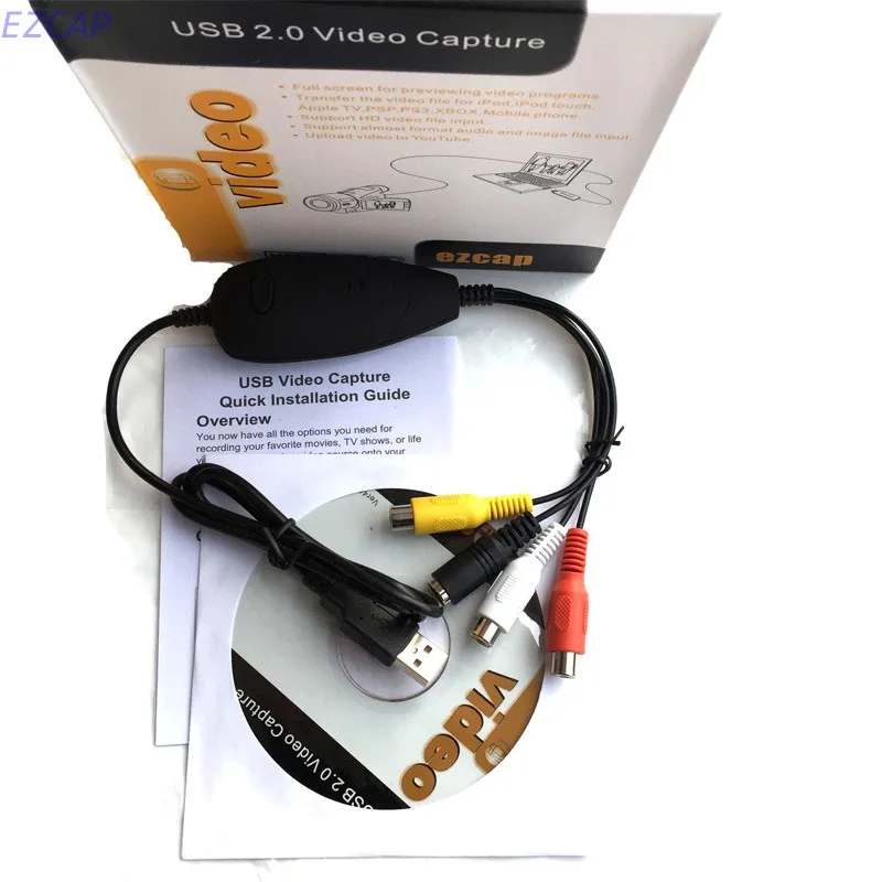 2017 новая Аудио Видео карта захвата запись видео от VHS Hi8 видеокамера для Windows 7 8 10