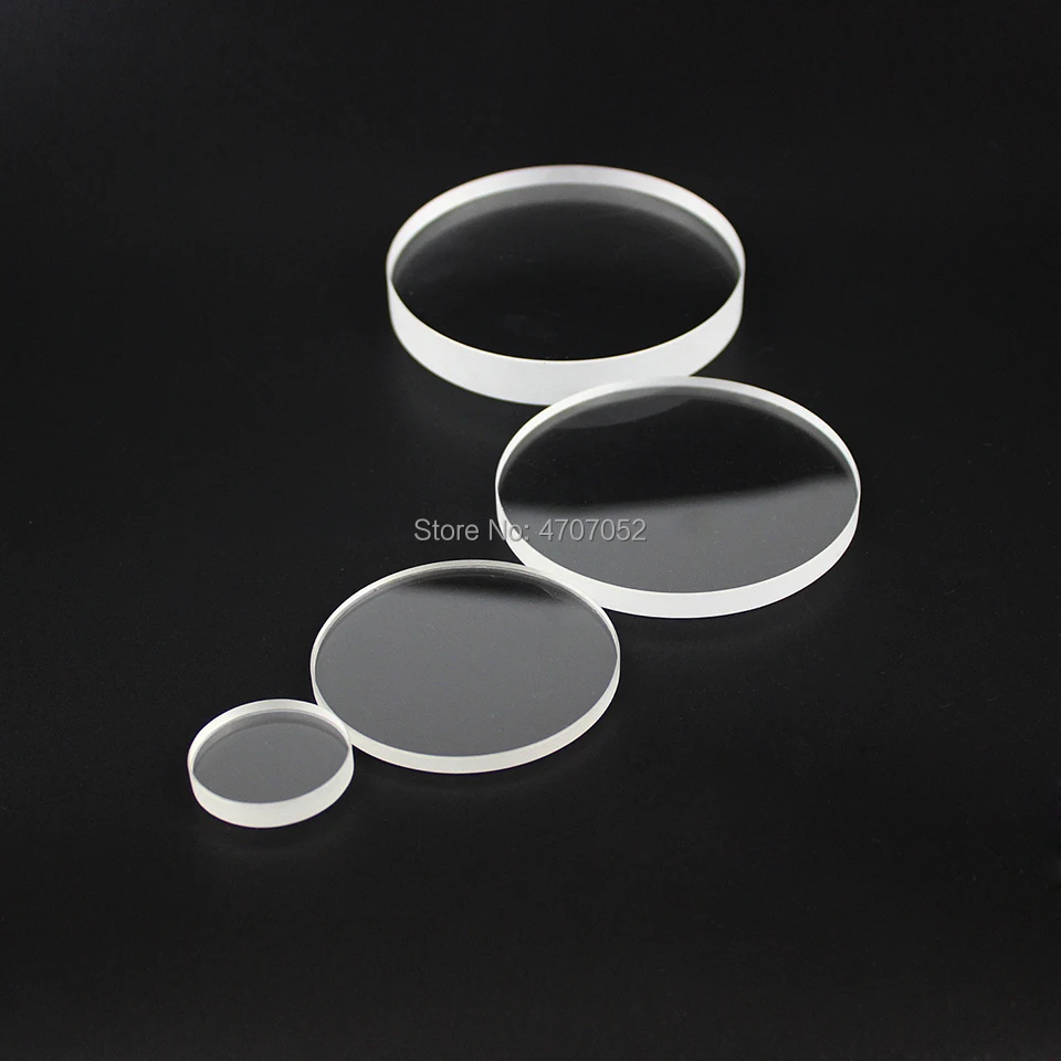 Прозрачный полированный стеклянный диск высокой степени очистки диаметр 50 мм * 1