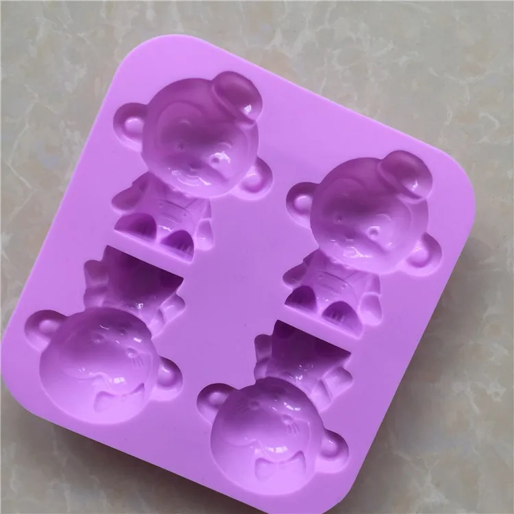 4 Even Monkey Cake Mold Silicone Kitchen Baking Bakeware Soap E342 | Дом и сад