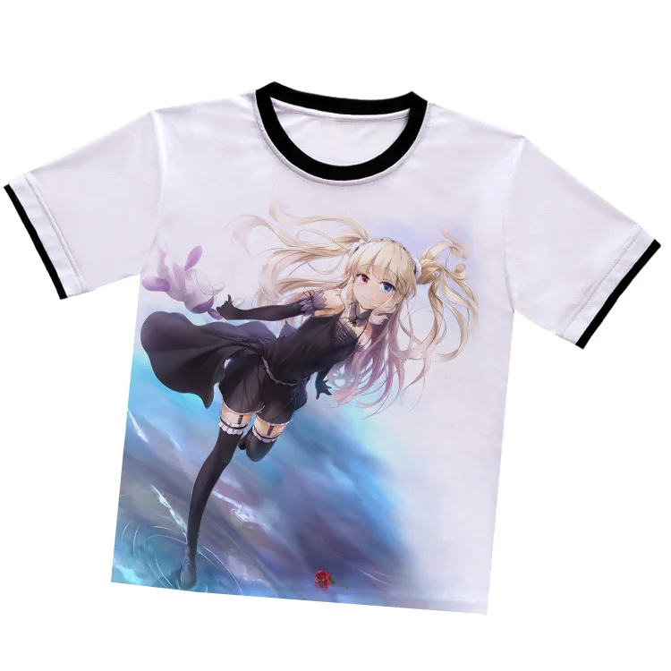 Футболка с аниме Haganai кашивазаки сена белая футболка из полиэстера Mikazuki Yozora