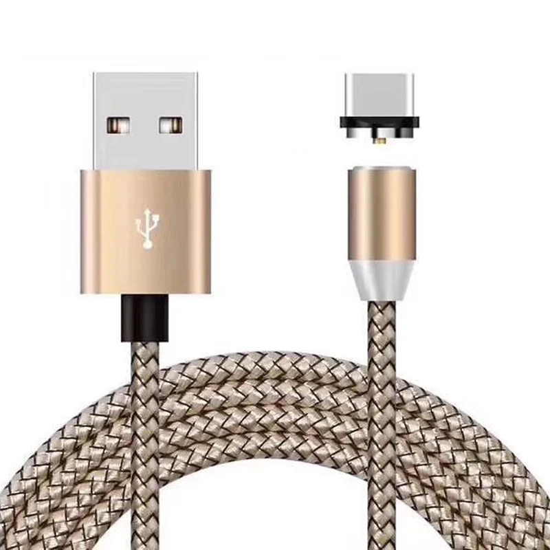 Розовый Магнитный Micro USB кабель для samsung S10 S9 type-c Зарядка для iPhone 1 м магнитное зарядное устройство usb type C кабели - Цвет: Розовый