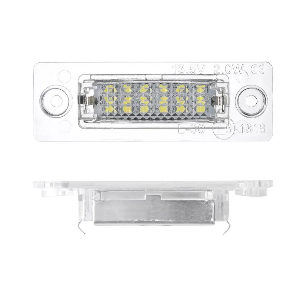 2 шт. 18SMD светодиодные задние номерные знаки свет лампы для VW Jetta touran/Passat B6 5D для Skoda Superb 1 3U B5