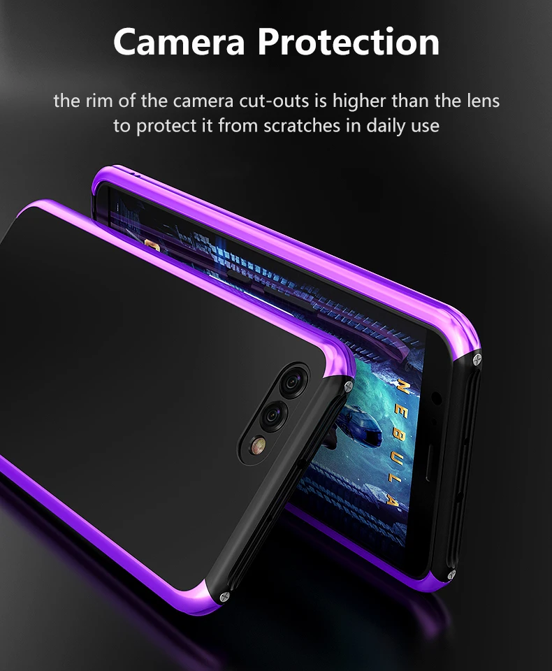 Для huawei Honor 10 чехол Роскошный металлический алюминиевый сплав твердый матовый пластик Защитный чехол для телефона huawei Honor 10 Чехол
