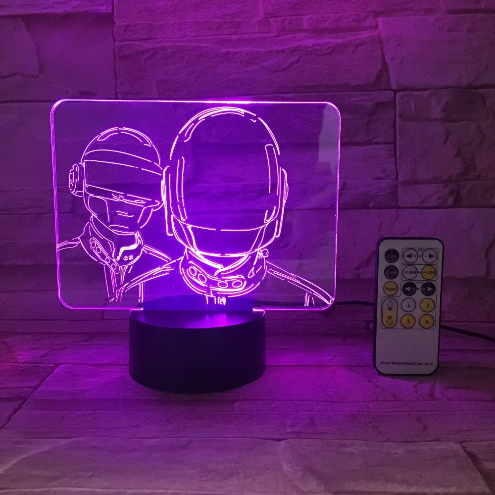 Мультфильм Сделай Сам фигурка Ночник светильник 3D USB сенсорный переключатель