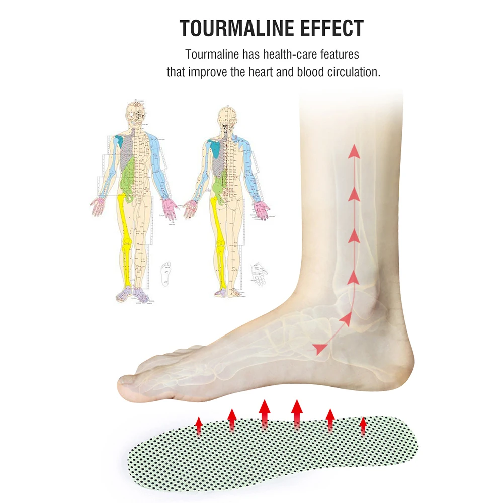 Demine стельки с подогревом Самонагревающиеся зимние стельки для обуви с подогревом стельки теплая терапия рефлексотерапия натуральный турмалин колодки