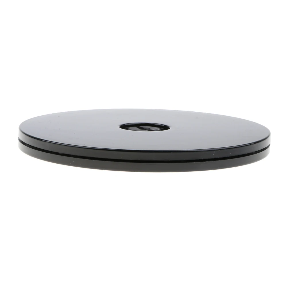 150mm Black Phenovo 3 ''поворотный стол акриловая вращающаяся витрина для дисплея ювелирных часов стекло антикварная Крафт Упаковка-прозрачная - Цвет: 150mm Black