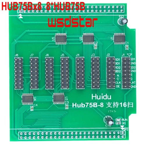 HUIDU HUB75Bx8 8 * HUB75B Поддержка 1/16 сканирования HD-C15 HD-C35 HD C15 C35 для светодиодного