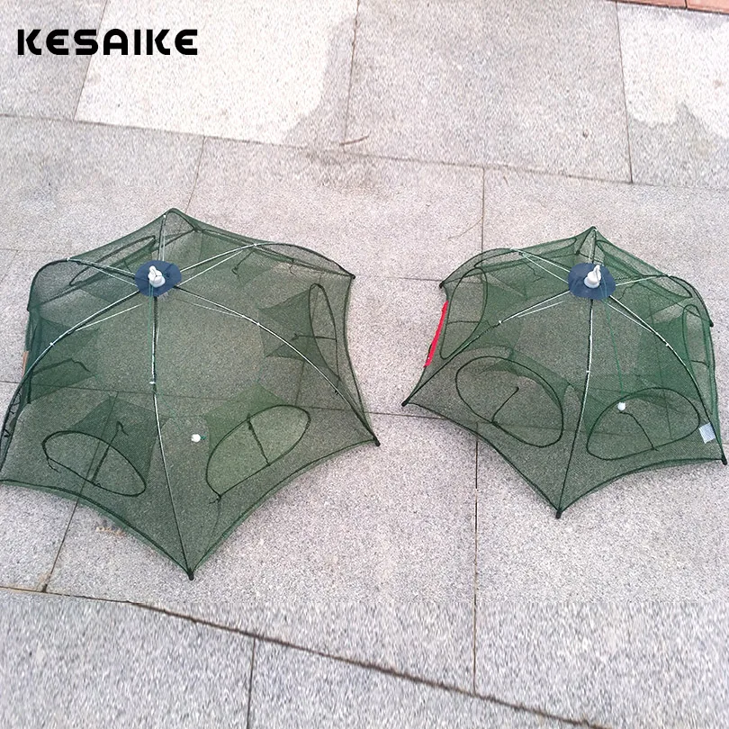 KESAIKE Складная портативная Шестигранная Автоматическая ловушка для рыбалки с 6