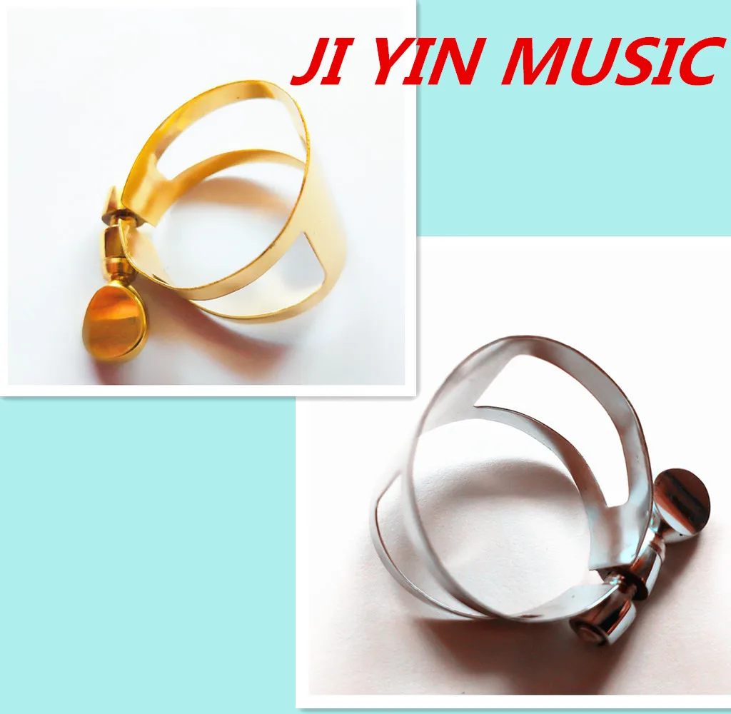 New alto saxophone mouthpiece clip paint gold nickel plated clamp | Спорт и развлечения