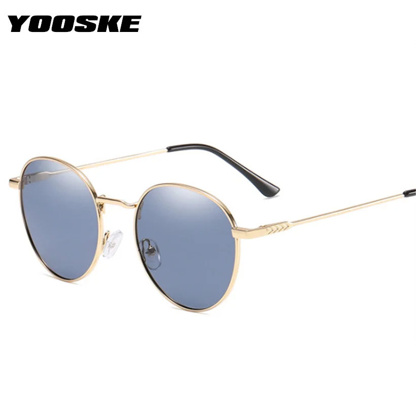 Поляризованные солнцезащитные очки YOOSKE женские винтажные Круглые