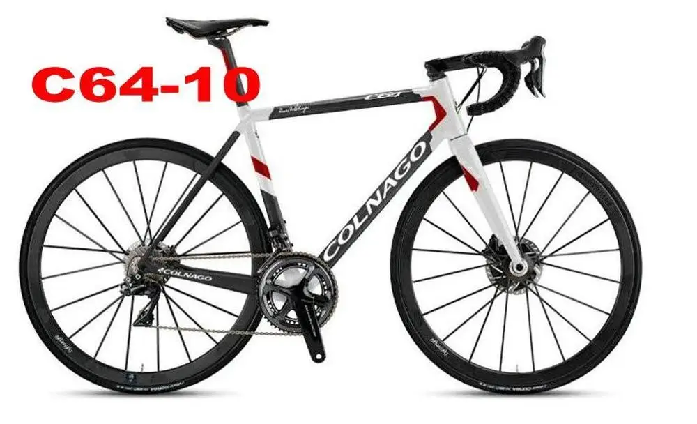 C64-10 Colnago C64 полностью карбоновая рама для шоссейного велосипеда Di2 наклонная Механическая рама для шоссейного велосипеда gro UPS et black red bob framework UPS XDB DPD - Цвет: C64-10