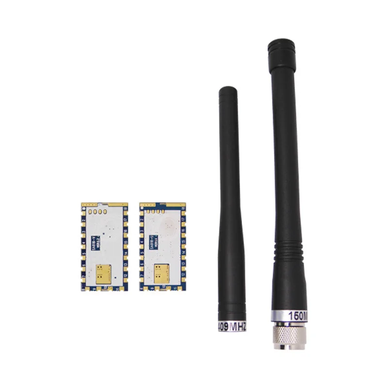 2 шт SA818 V + антенна | 134 ~ 174MHz VHF встроенный модуль Walkie Talkie 500mW 1W 3 5 км до в открытой
