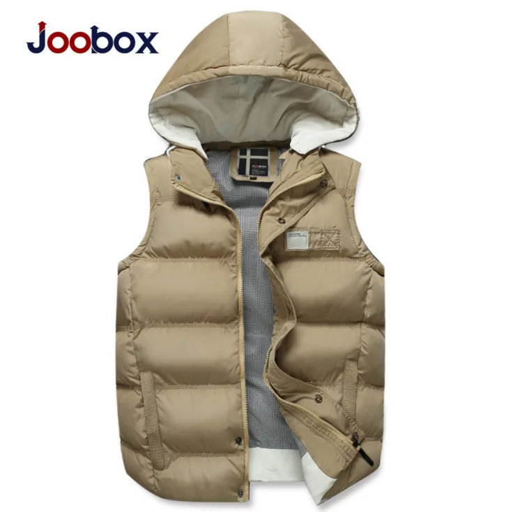 JOOBOX мужская куртка без рукавов жилет Осень Зима полиэстер Материал Повседневный