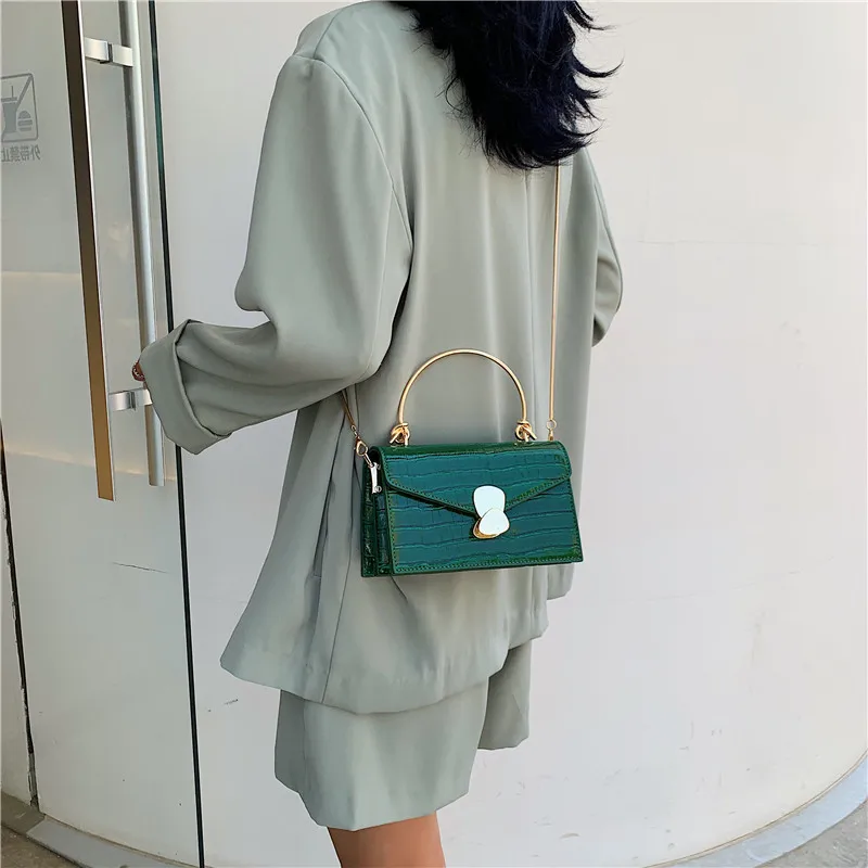 Мини Мода Аллигатор сумки на плечо для женщин из искусственной кожи Tote женские
