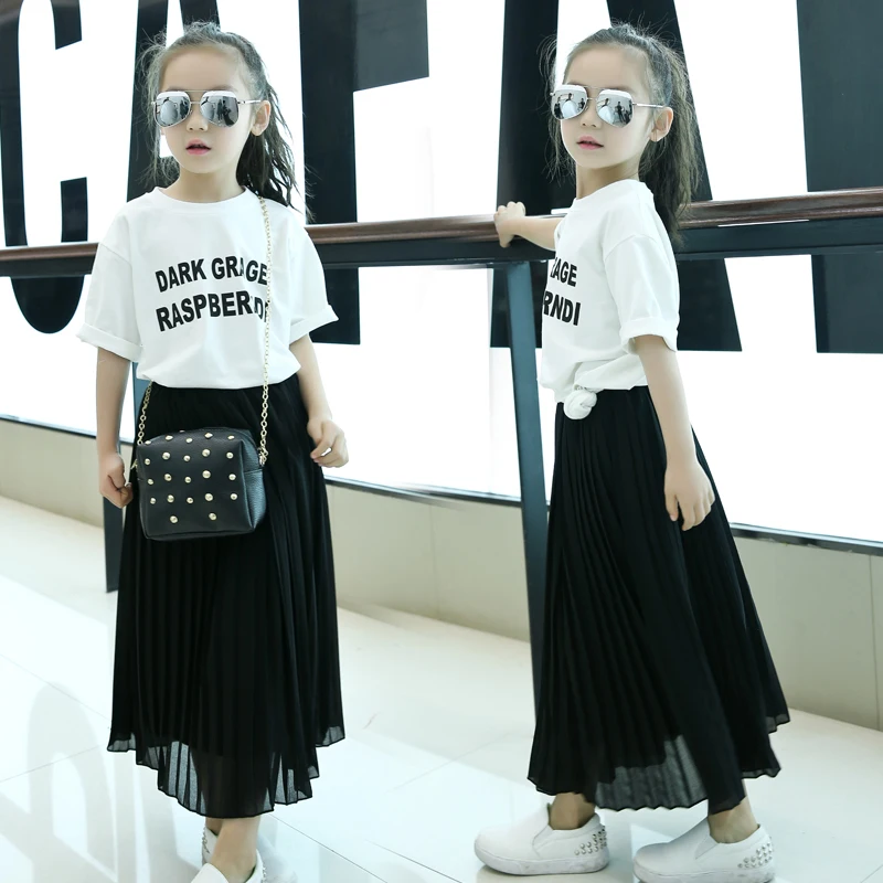 Летнее платье для девочек длинная юбка детская одежда розовые повседневные