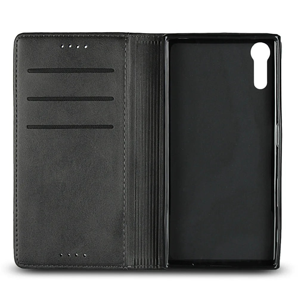 Чехол Etui для Sony Xperia корпус XZS XZ XR кожаный чехол роскошный телячья кожа Магнитный