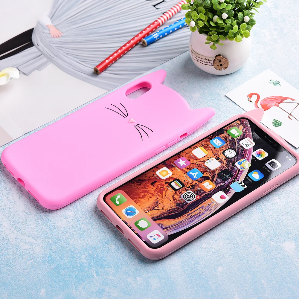Матовый мягкий чехол для iPhone X/XS 5 8 &quotXR 6 1&quot XS Max &quotTPU силиконовый смарт-телефона
