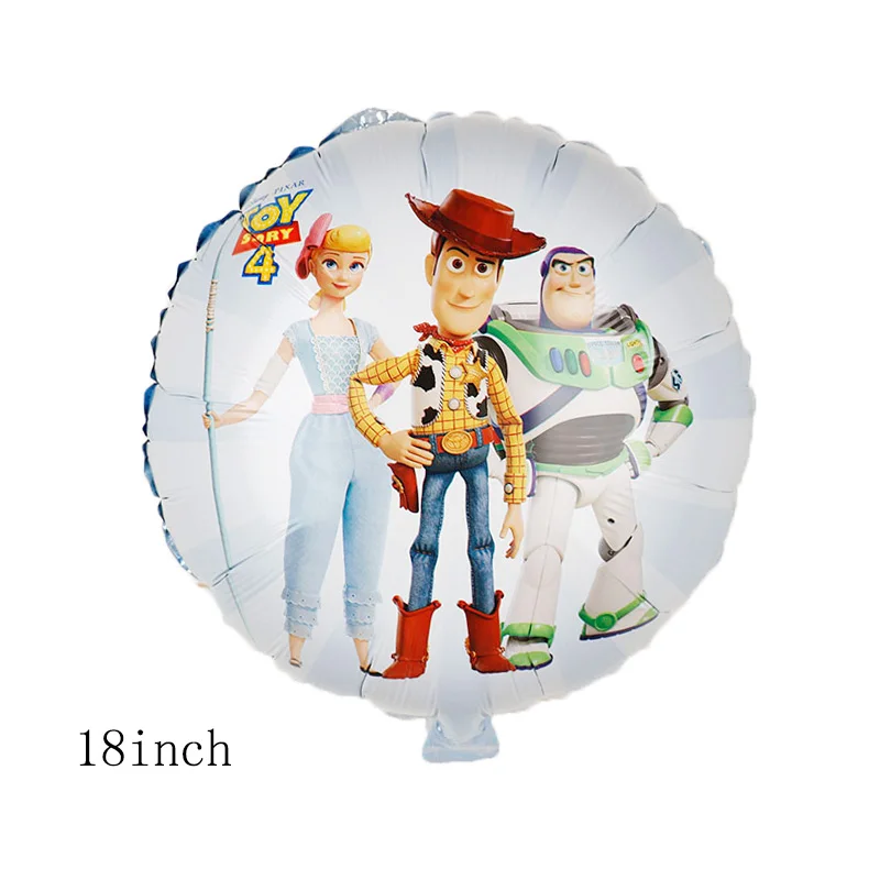 1pc 1 шт., гигантский шар-История игрушек, 18 дюймов, фольгированный шарик, мультфильмы, Вуди Базз Лайтер, украшения для дня рождения, Детские вечерние принадлежности, игрушки - Цвет: 1pc