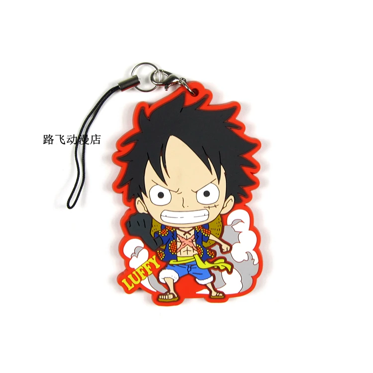 Аниме модель One Piece Luffy Law Nami Usopp фигурка резиновый брелок школьная сумка подвеска