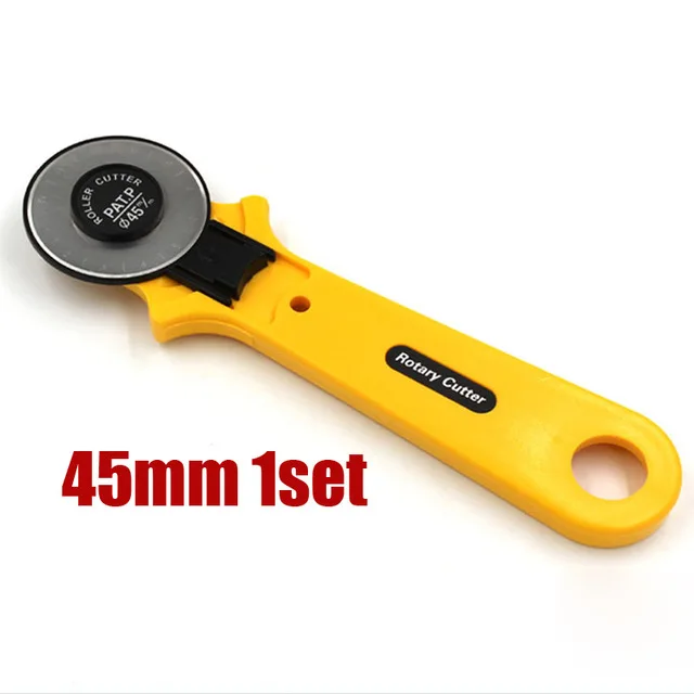 45mm Rotary Cutter 28 мм тканевый нож роторный резак портной инструменты круглый нож для резки ткани ручной роторный ковер нож для резки кожи - Цвет: 45mm Rotary Cutter