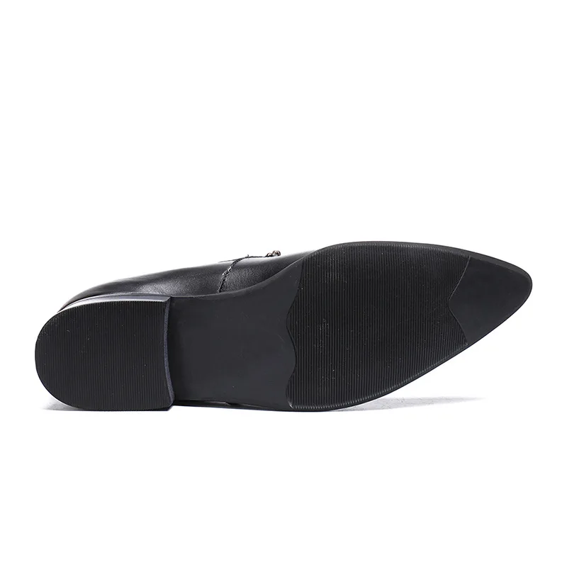 

Luxury brand leathe Men's Shoes Handmade Flat Shoes Black Metal toe Party Shoes