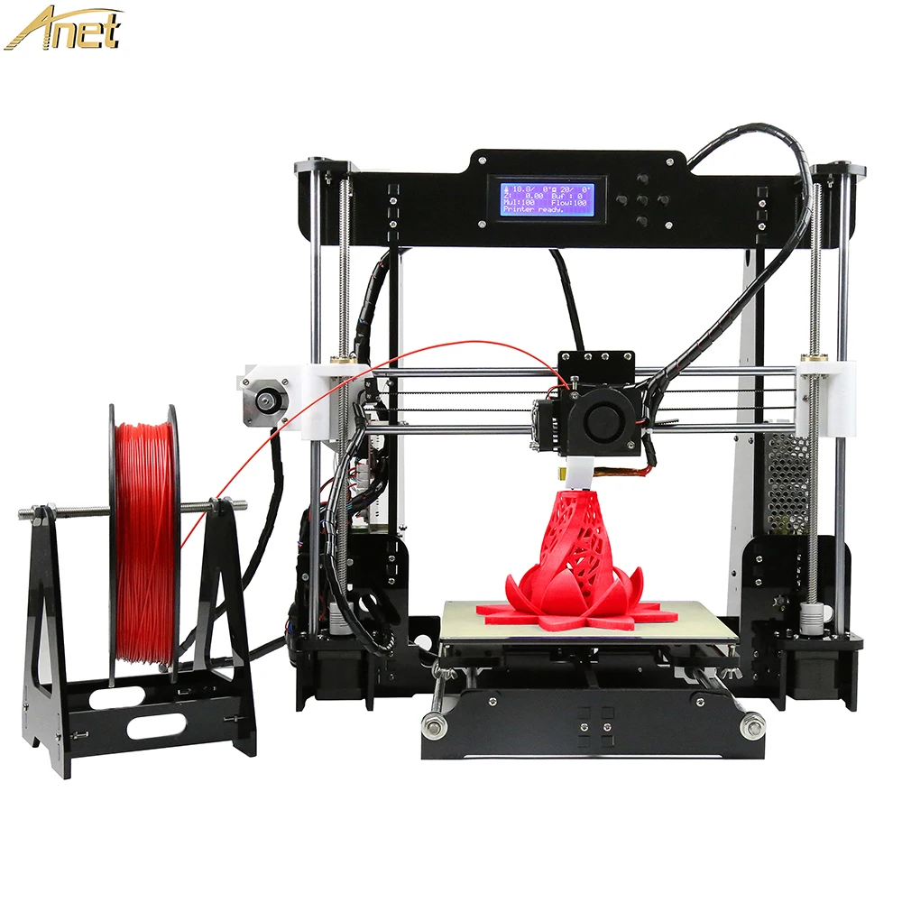 Anet A8 A6 автоматический 3d Принтер Высокоточный принтер Набор DIY дешевый 3D