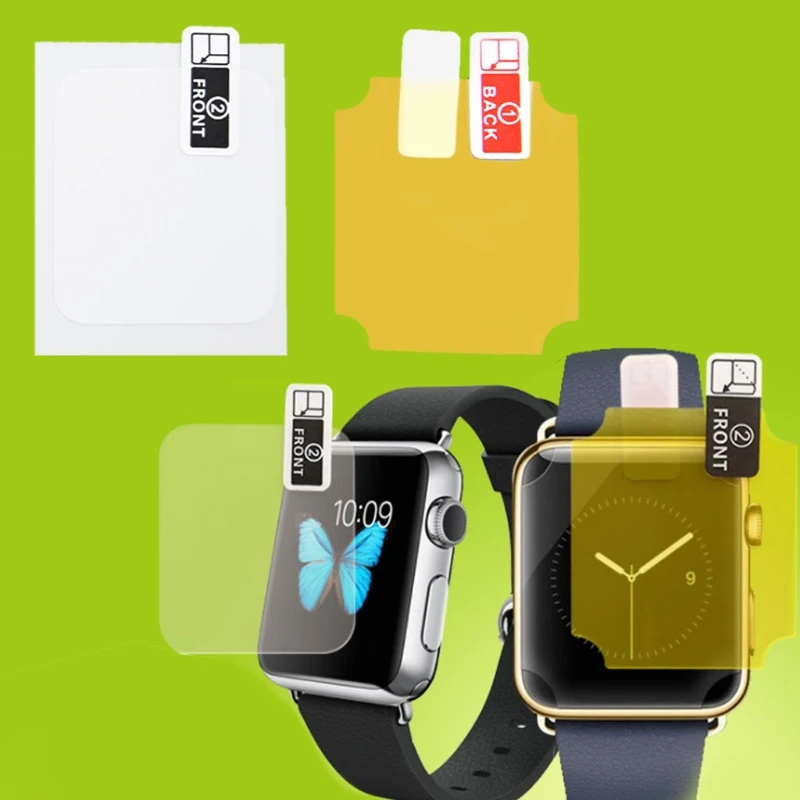 Полное покрытие экрана Защитная Гидрогелевая пленка для iWatch серии 1 2 3 38 мм 42