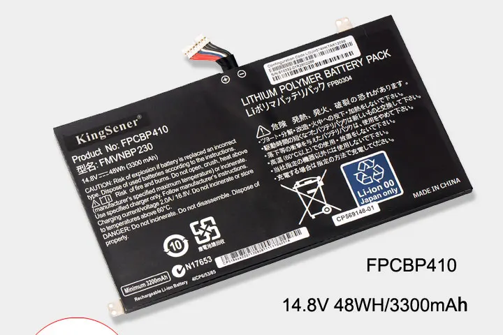 KingSener 14,8 V 48WH/3300 мА/ч, FPCBP410 FMVNBP230 ноутбук Батарея для Fujitsu LifeBook UH554 UH574 U554 U574 FCBP0304