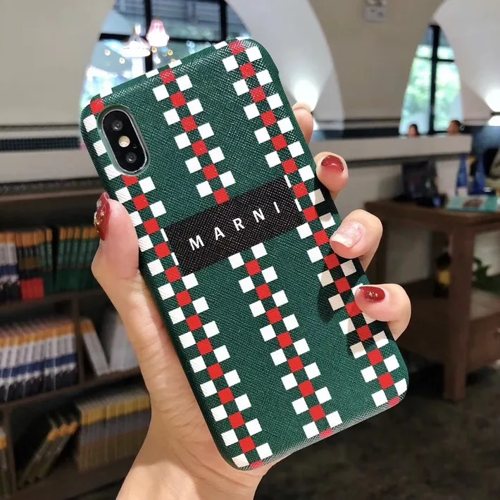 Only Case-Dark green Модный чехол для телефона, чехол для iPhone X XS Max, роскошный бренд для iPhone 7, 8, 6 Plus, ремешок на запястье, чехол, Твердый чехол для телефона - Цвет: Only Case-Dark green