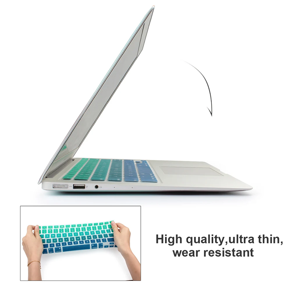 Силиконовая клавиатура с градиентными цветами для Macbook Air Pro Retina 13 15 17 | Компьютеры