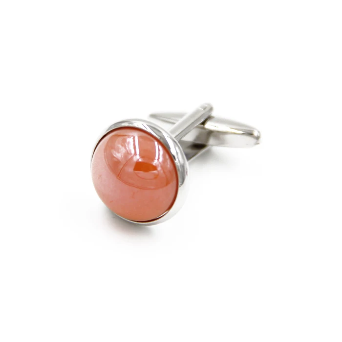 Hot Promotions simple solid color high-grade round French cufflinks Two colors for men and women Cufflinks | Украшения и