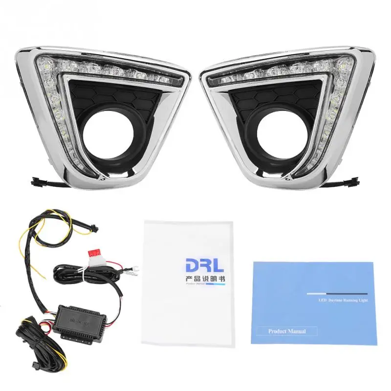 1 пара Автомобильные светодиодные дневные ходовые огни поворотные DRL