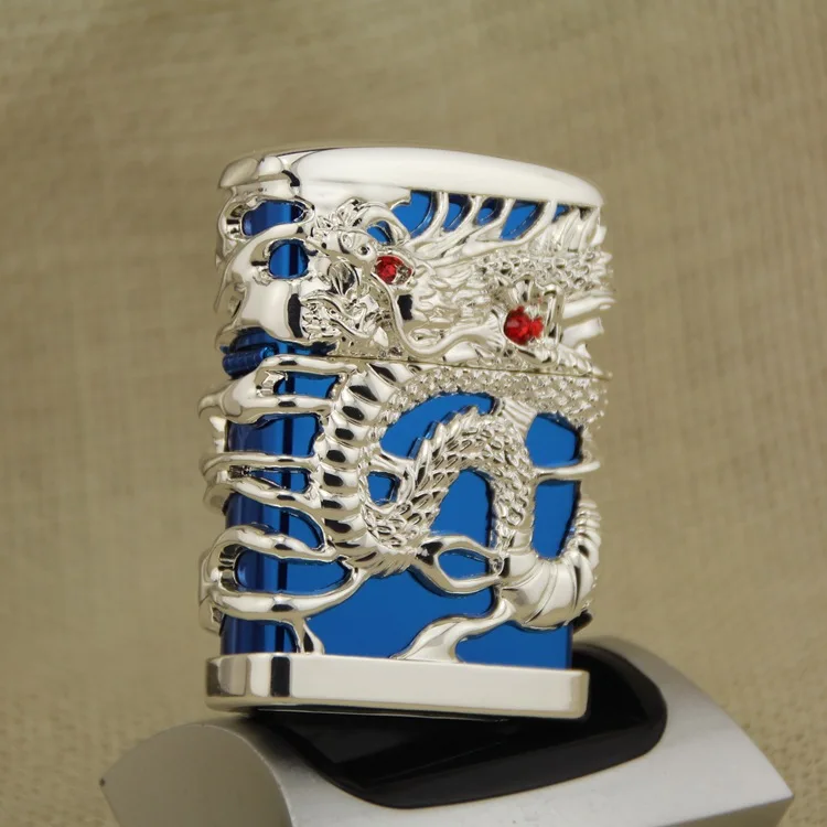 Главный зеркальный китайский дракон газовый прикуриватель сигареты керосиновые