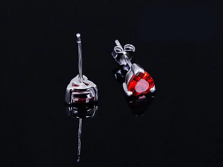 Женские серьги с красным гранатом и кристаллами|earrings plastic|earrings topazearring bridal |