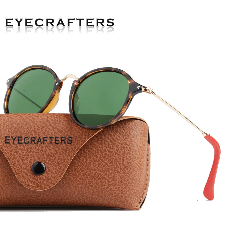Мужские и женские солнцезащитные очки Eyecrafters винтажные круглые поляризационные