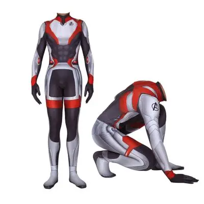 Костюм Мстителей из фильма Мстители 4 облегающий боди с 3D принтом мстители лайкры