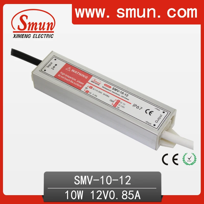 Импульсный источник питания для светодиодной ленты SMUN SMV-10-12 10 Вт 12 В 0 85 А