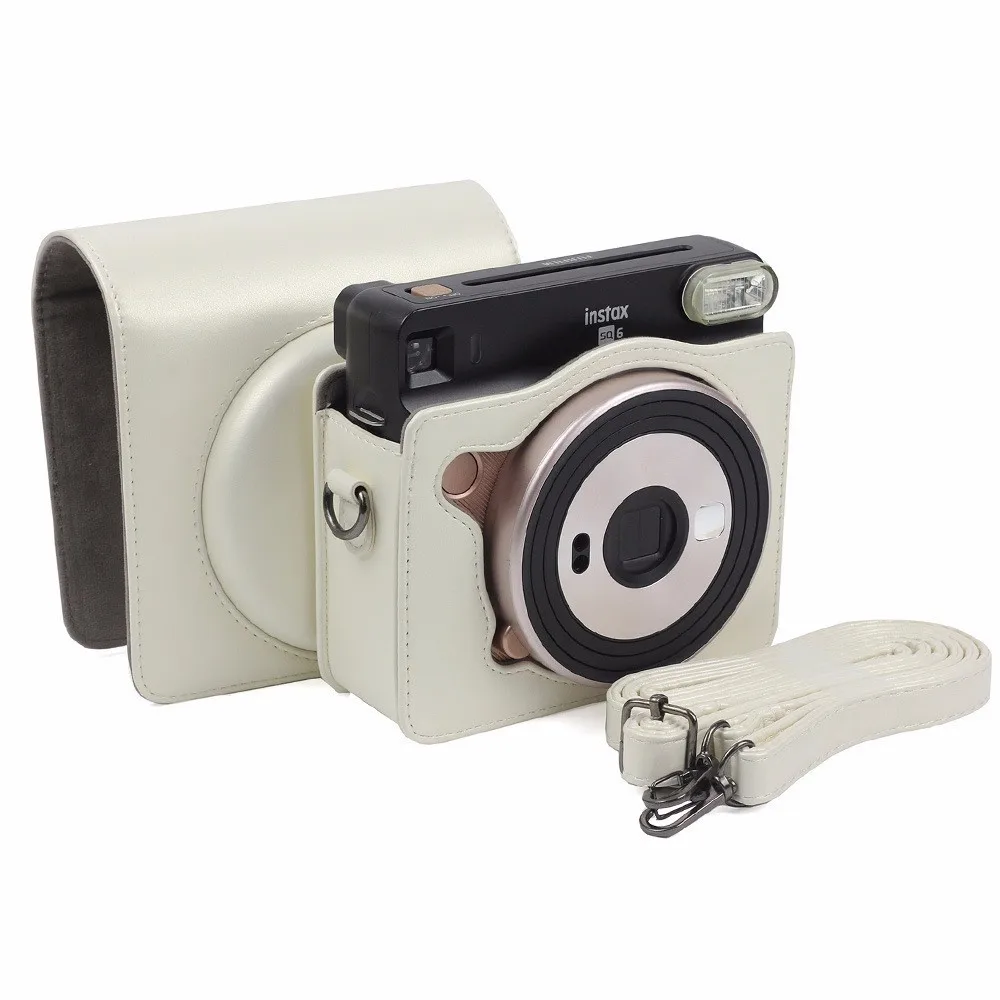 Квадратный чехол для камеры FUJIFILM Instax SQ6 Винтажный из искусственной кожи сумка с
