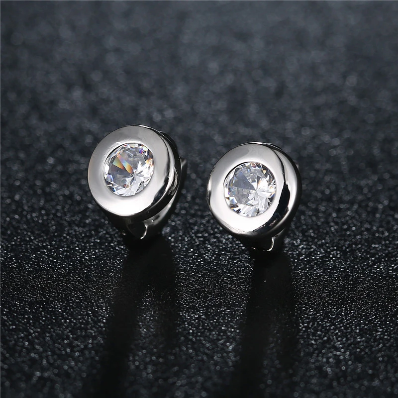 CARSINEL, высокое качество, маленькие серьги-кольца для женщин, кубический циркон, серьги на день рождения, подарок на день Святого Валентина, ювелирные серьги ER0286