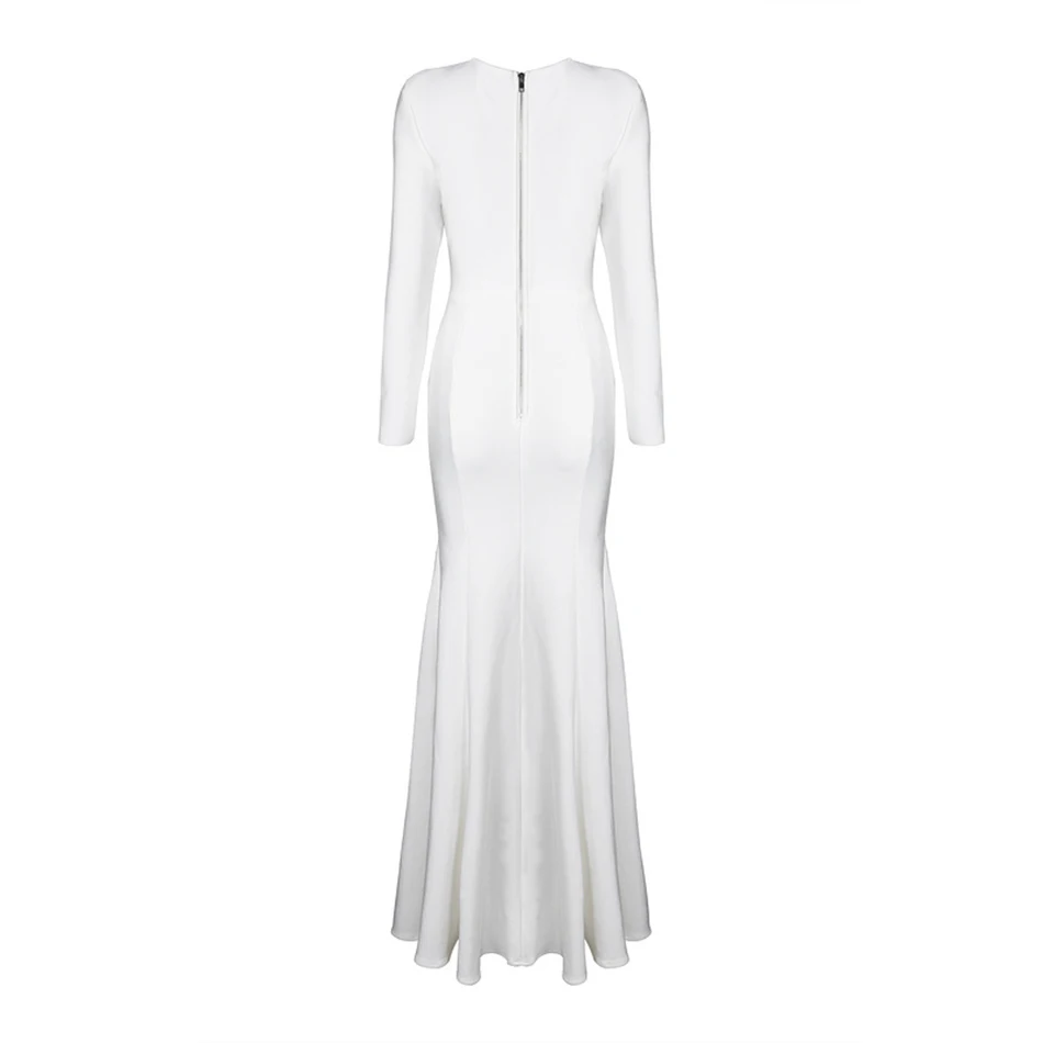Новый Fit and Flare Бандажное платье Благородный рюшами однотонные белые Chic