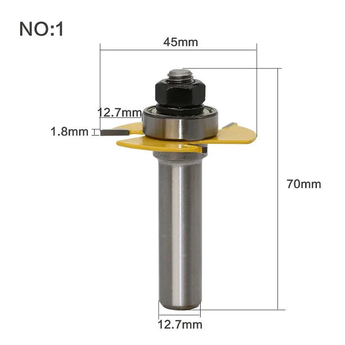 3 шт./компл. Концевая фреза 1/4 &quotx1/2&quot для резки по дереву #20 инструменты
