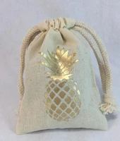 gold or silver pineapple wedding hangover kit favor gift welcome candy bags bachelorette hen bridal shower party gift bag