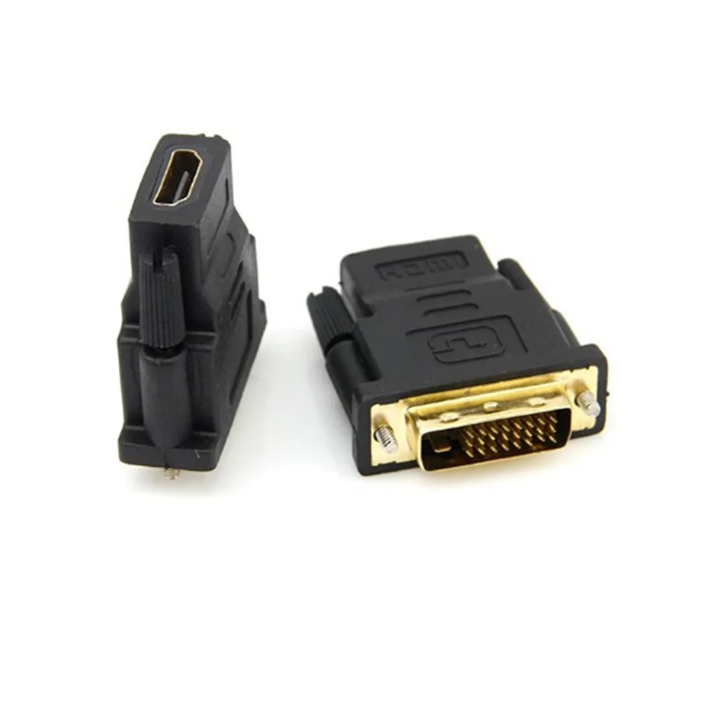 DVI 24 + 1 к HDMI совместимого адаптера кабели 24k позолоченный штекер конвертер Папа