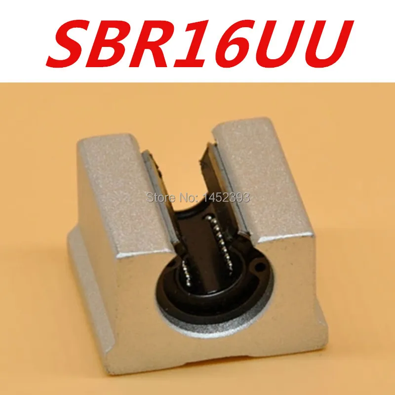 4 шт. Бесплатная доставка SBR16 SBR16UU 16 мм Линейный шарикоподшипник блок ЧПУ