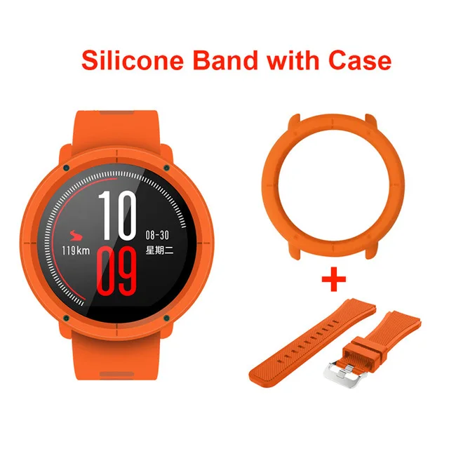 Силиконовый ремешок для часов с тонким корпусом Xiaomi Huami Amazfit Pace сменные Ремешки